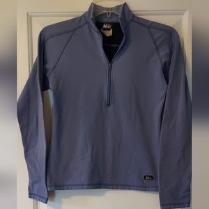 REI Women's Long Sleeve Fleece Lined Violet Half Zip Size S